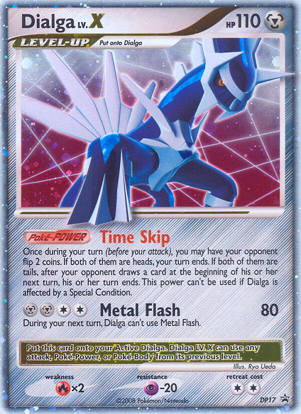 Dialga LV.X Pokemon card (DP17, DP Black Star Promos)