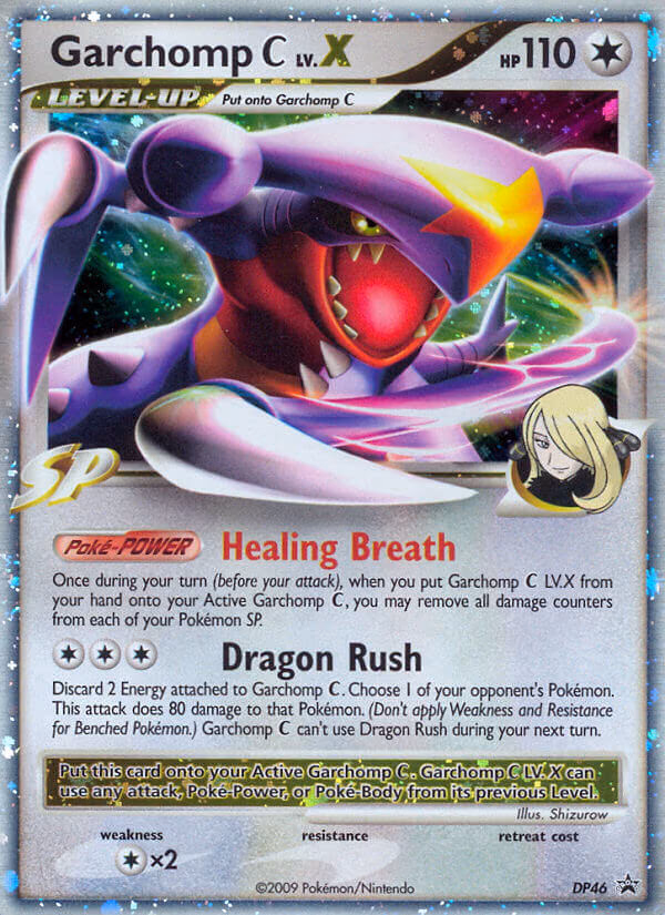 Garchomp C LV.X Pokemon card (DP46, DP Black Star Promos)