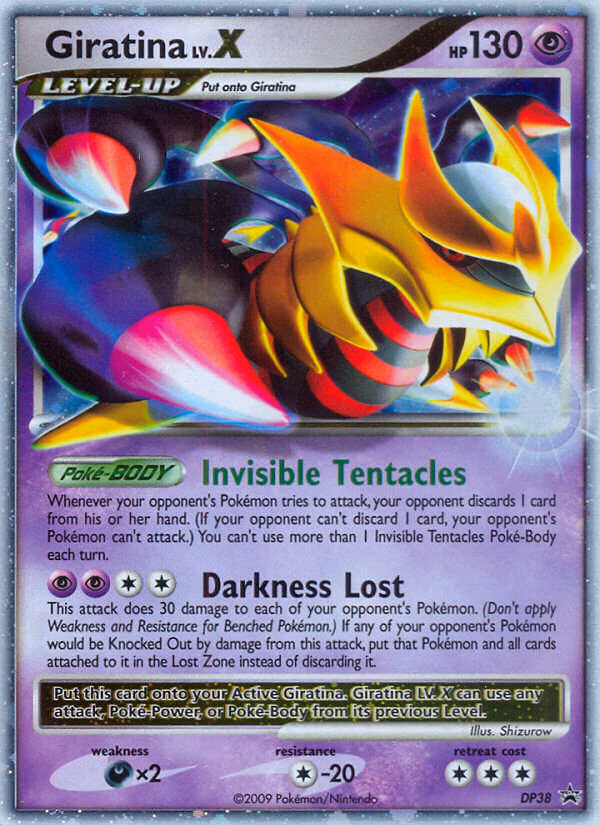 Giratina LV.X Pokemon card (DP38, DP Black Star Promos)