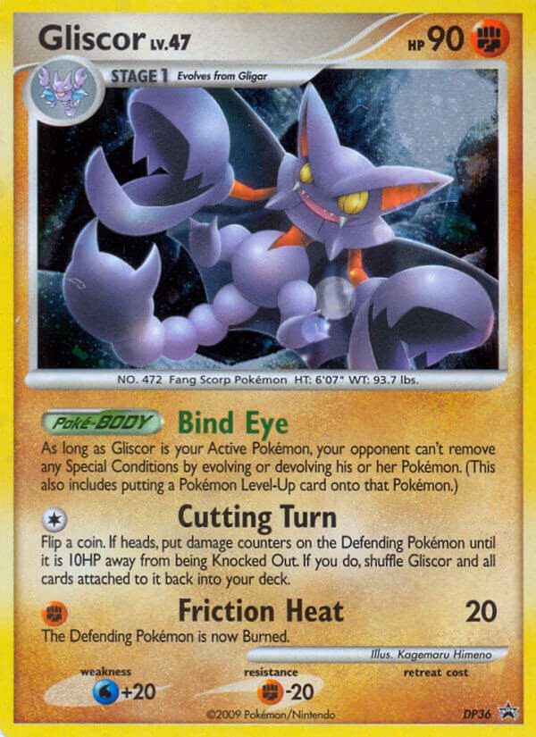 Gliscor Pokemon card (DP36, DP Black Star Promos)