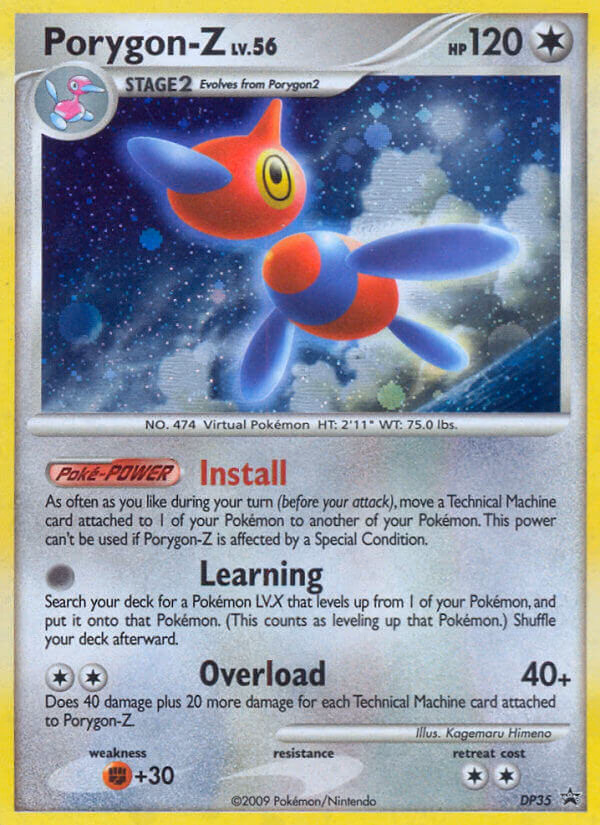Porygon-Z Pokemon card (DP35, DP Black Star Promos)