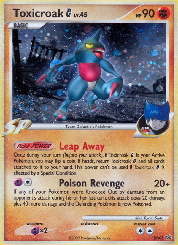 Toxicroak G Pokemon card (DP41, DP Black Star Promos)