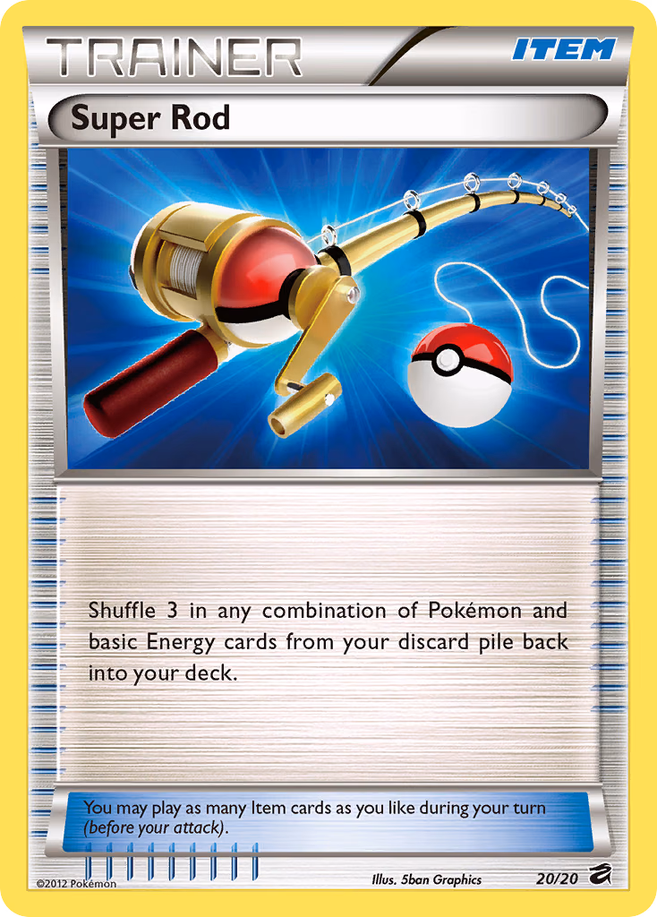 Super Rod Pokemon card (20/20, Dragon Vault)