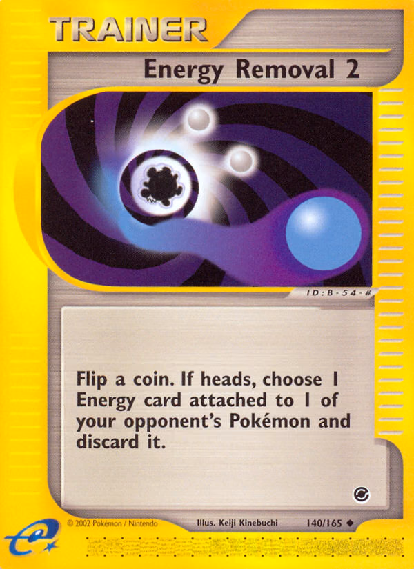 Energy Removal 2 Pokemon card (140/165, Expedition Base Set)