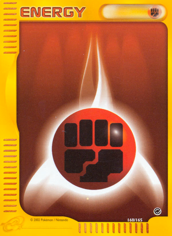Fighting Energy Pokemon card (160/165, Expedition Base Set)