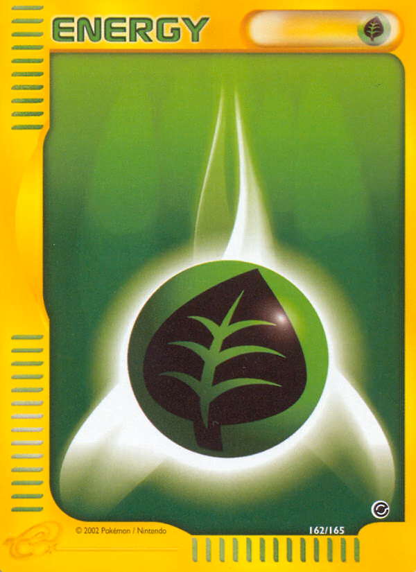 Grass Energy Pokemon card (162/165, Expedition Base Set)