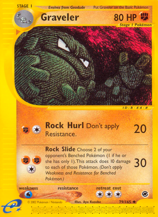 Graveler Pokemon card (79/165, Expedition Base Set)