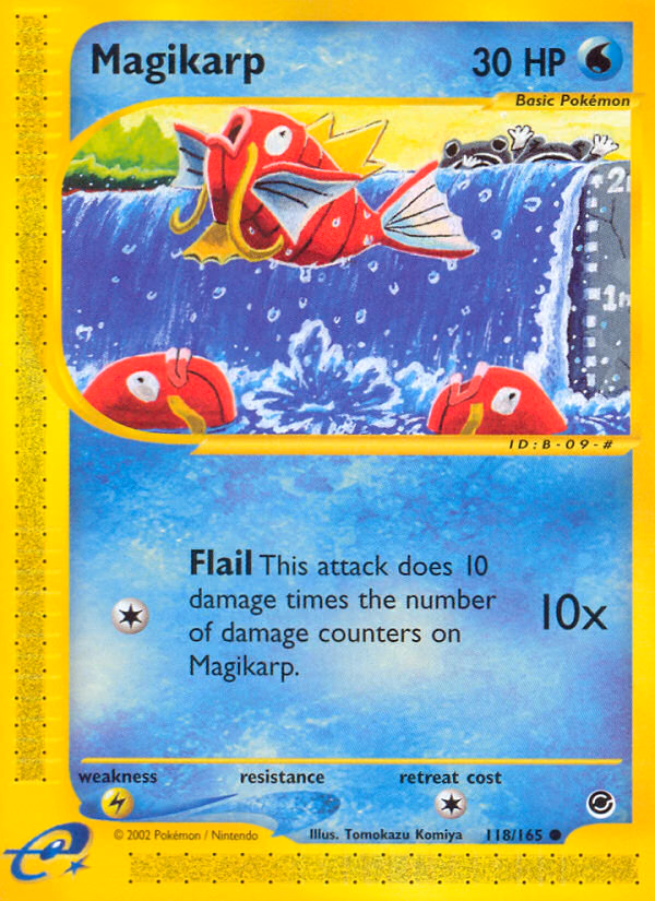 Magikarp Pokemon card (118/165, Expedition Base Set)