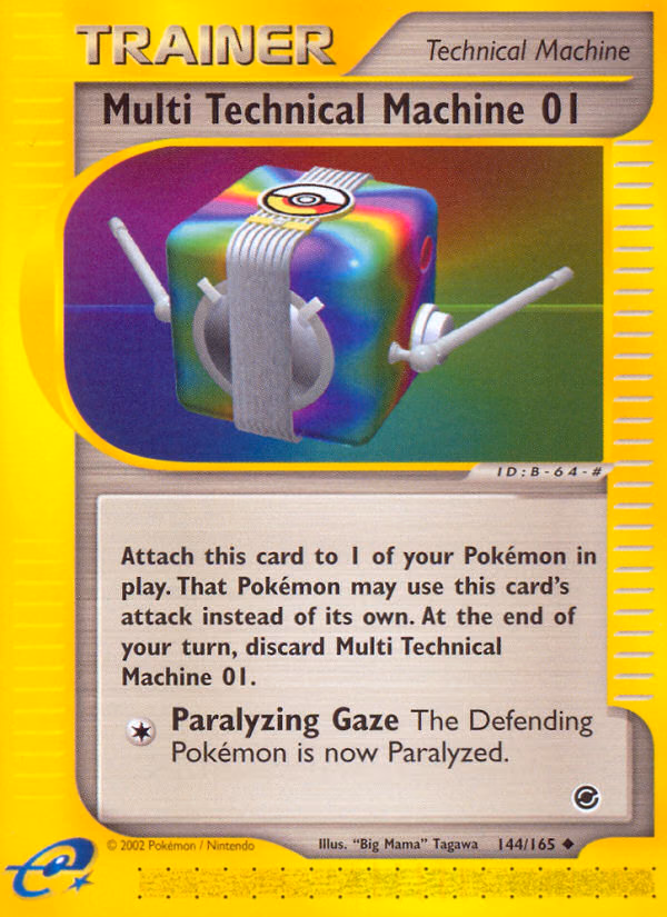 Multi Technical Machine 01 Pokemon card (144/165, Expedition Base Set)