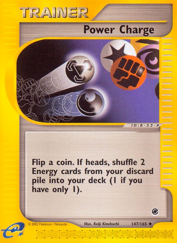 Power Charge Pokemon card (147/165, Expedition Base Set)