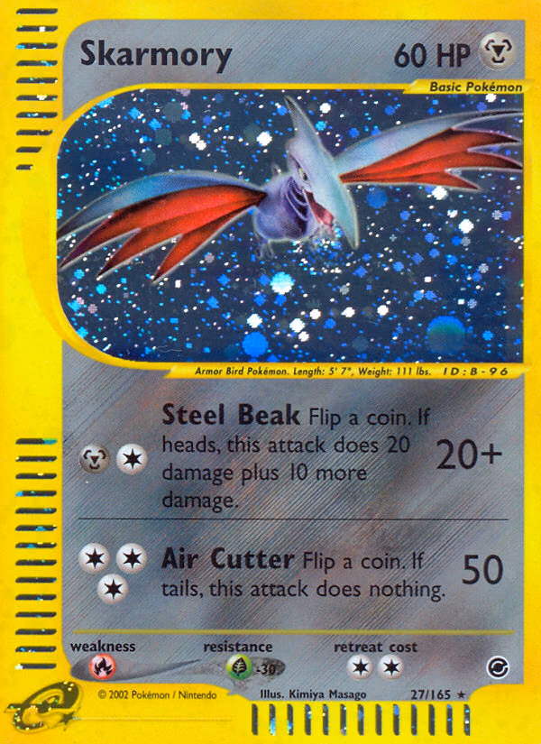 Skarmory Pokemon card (27/165, Expedition Base Set)