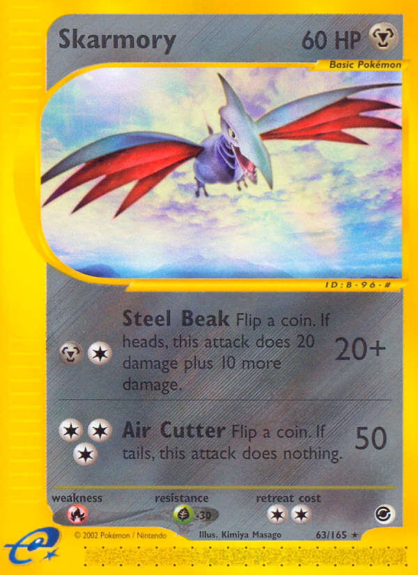 Skarmory Pokemon card (63/165, Expedition Base Set)