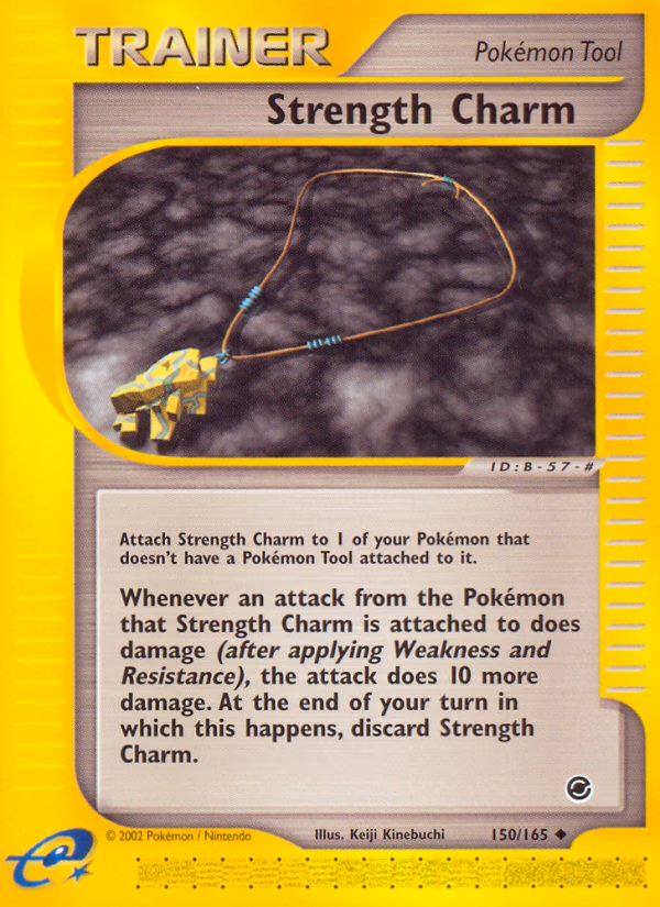 Strength Charm Pokemon card (150/165, Expedition Base Set)