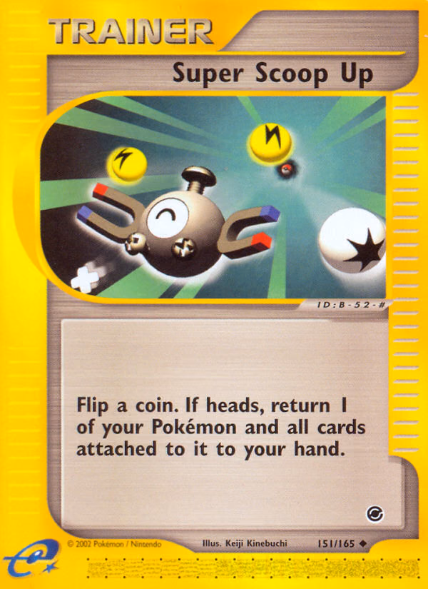 Super Scoop Up Pokemon card (151/165, Expedition Base Set)