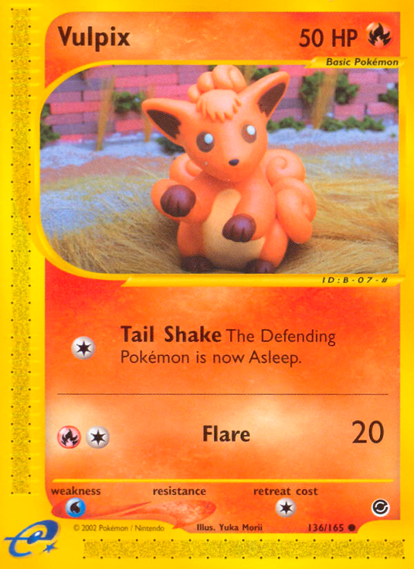 Vulpix Pokemon card (136/165, Expedition Base Set)