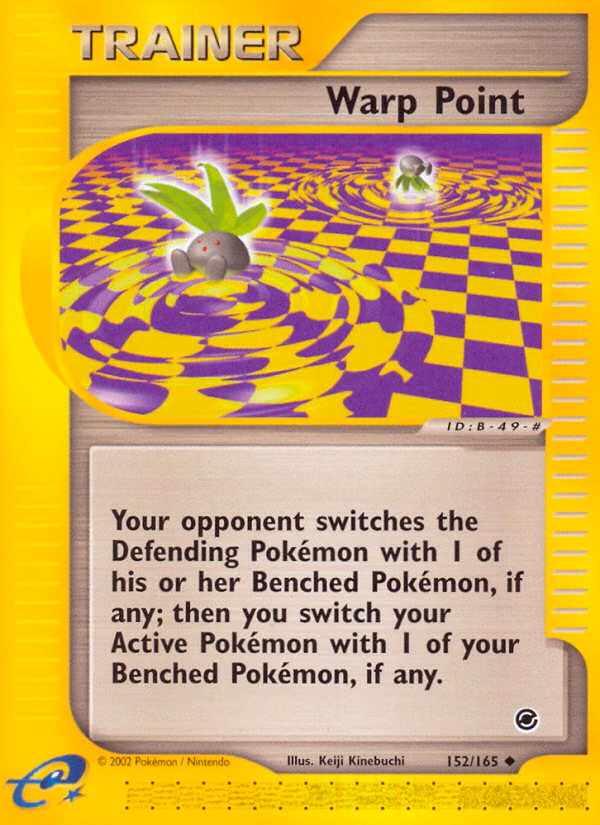 Warp Point Pokemon card (152/165, Expedition Base Set)