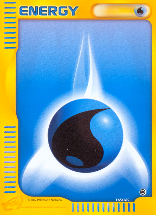 Water Energy Pokemon card (165/165, Expedition Base Set)
