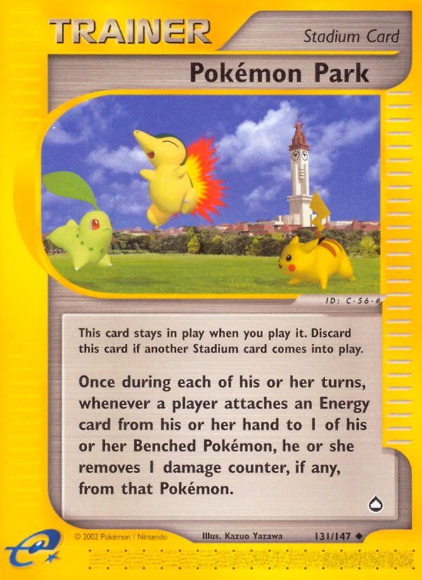 Pokémon Park Pokemon card (131/147, Aquapolis)