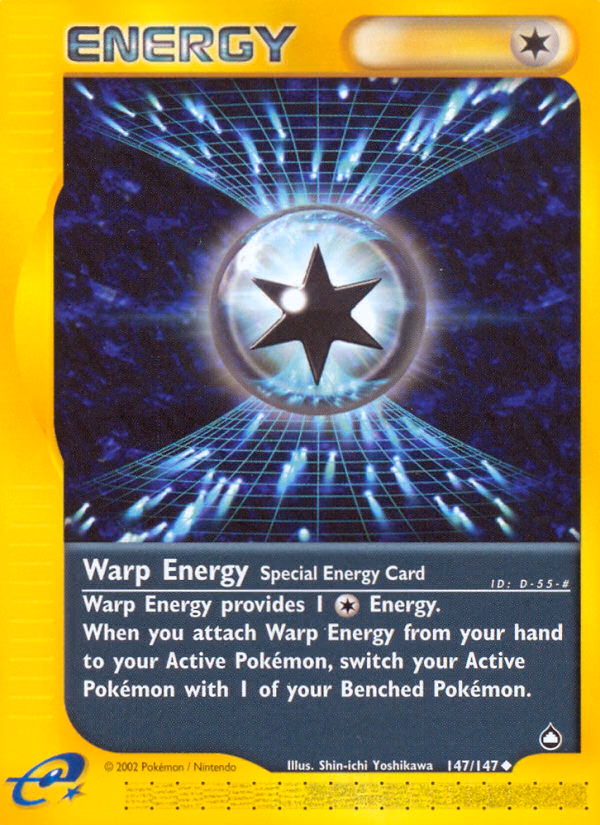 Warp Energy Pokemon card (147/147, Aquapolis)