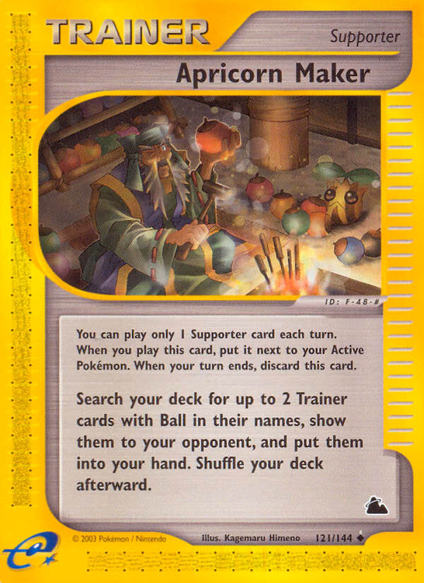 Apricorn Maker Pokemon card (121/144, Skyridge)
