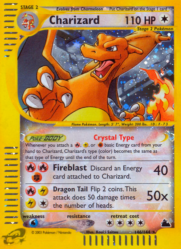 Charizard Pokemon card (146/144, Skyridge)