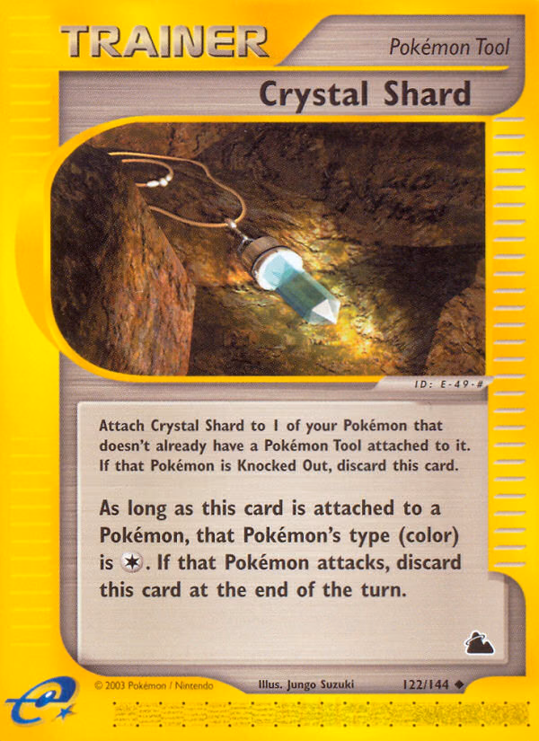 Crystal Shard Pokemon card (122/144, Skyridge)