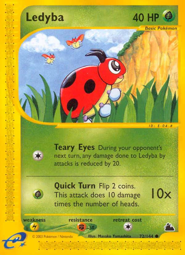 Ledyba Pokemon card (72/144, Skyridge)