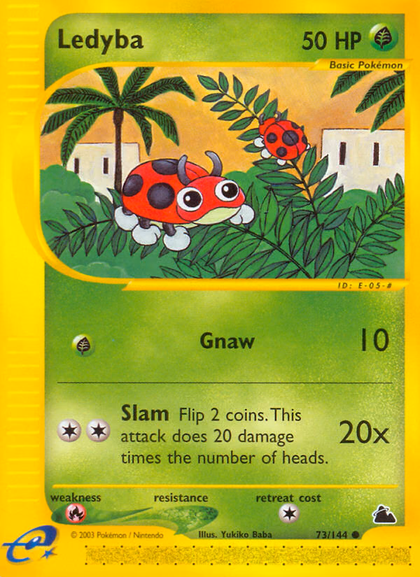 Ledyba Pokemon card (73/144, Skyridge)