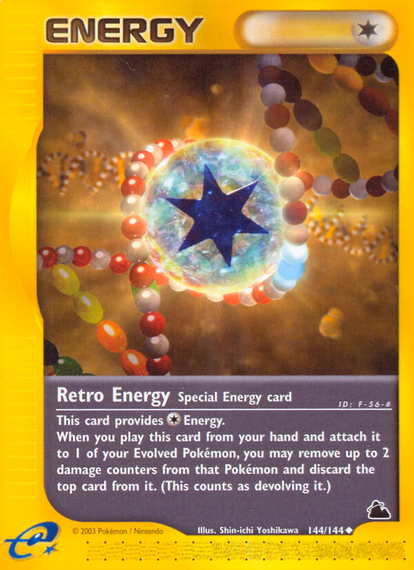 Retro Energy Pokemon card (144/144, Skyridge)