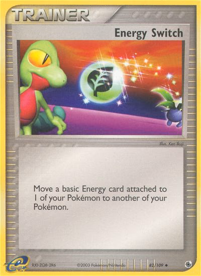 Energy Switch Pokemon card (82/109, Ruby & Sapphire)