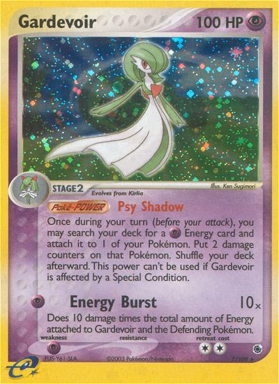 Gardevoir Pokemon card (7/109, Ruby & Sapphire)