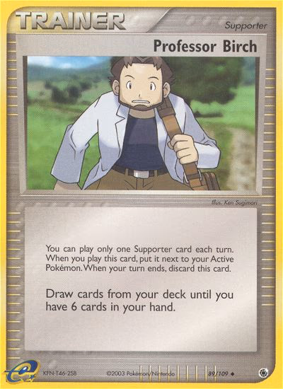 Professor Birch Pokemon card (89/109, Ruby & Sapphire)