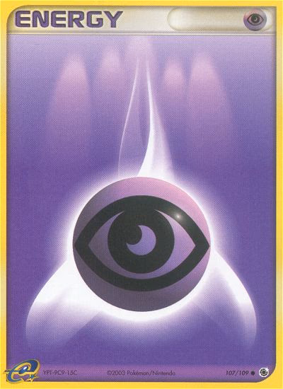 Psychic Energy Pokemon card (107/109, Ruby & Sapphire)