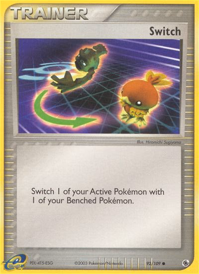 Switch Pokemon card (92/109, Ruby & Sapphire)