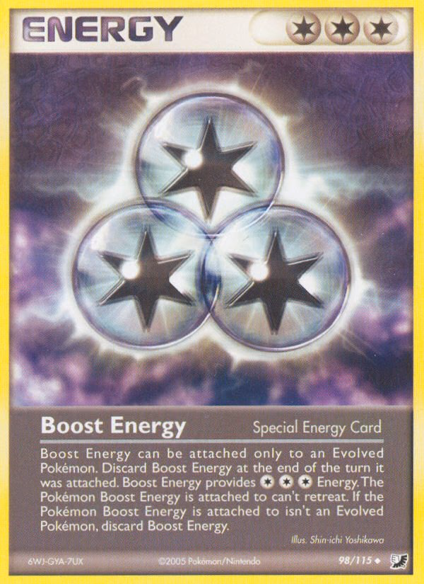 Boost Energy Pokemon card (98/115, Unseen Forces)