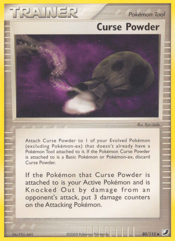 Curse Powder Pokemon card (80/115, Unseen Forces)