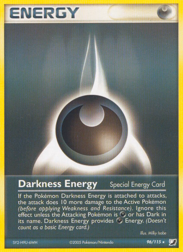 Darkness Energy Pokemon card (96/115, Unseen Forces)