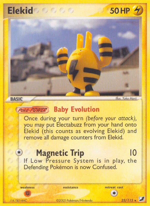 Elekid Pokemon card (23/115, Unseen Forces)