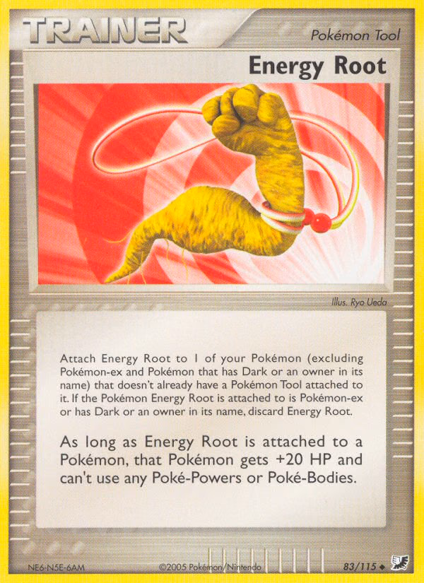 Energy Root Pokemon card (83/115, Unseen Forces)