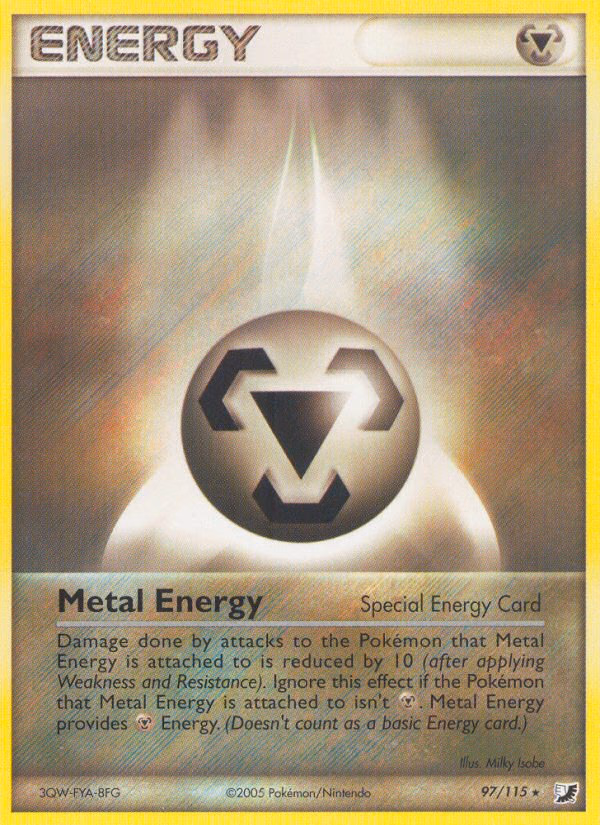Metal Energy Pokemon card (97/115, Unseen Forces)