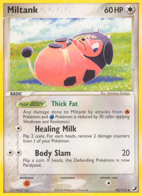 Miltank Pokemon card (42/115, Unseen Forces)