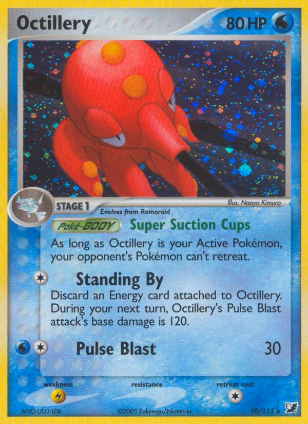 Octillery Pokemon card (10/115, Unseen Forces)