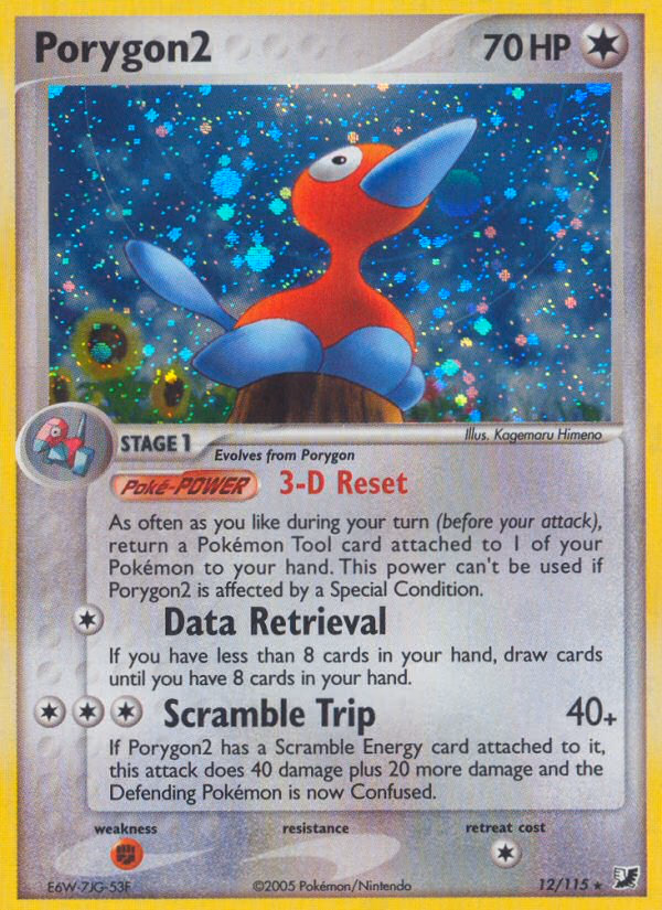 Porygon2 Pokemon card (12/115, Unseen Forces)