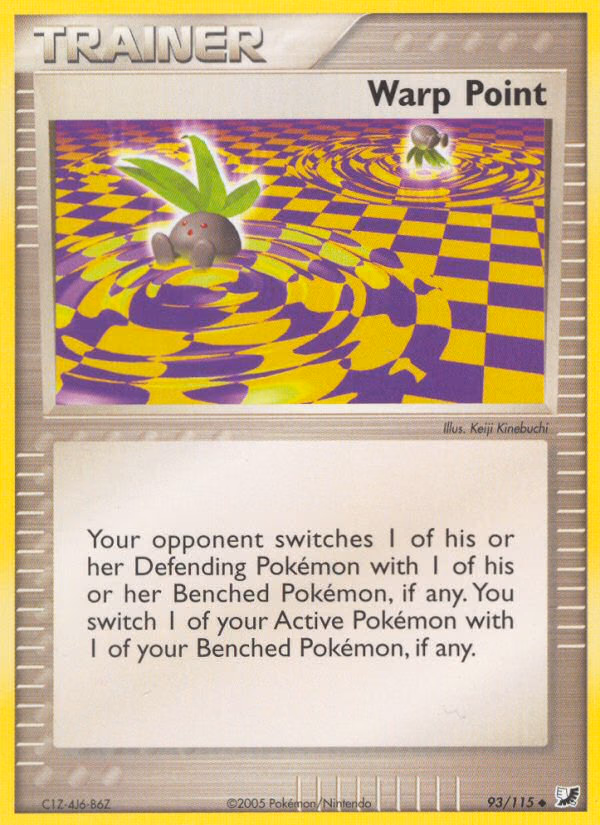Warp Point Pokemon card (93/115, Unseen Forces)