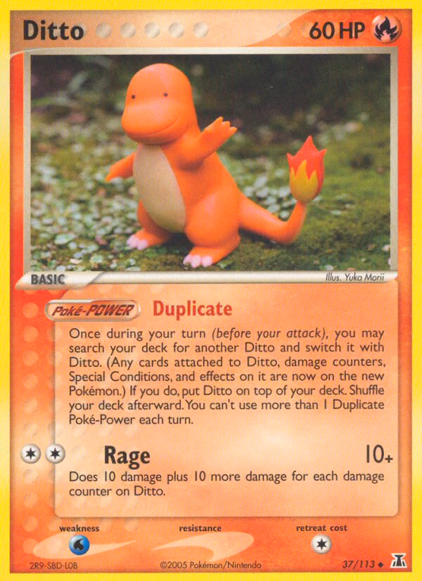 Ditto Pokemon card (37/113, Delta Species)