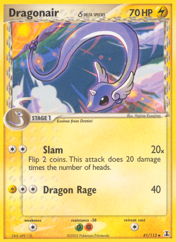 Dragonair δ Pokemon card (41/113, Delta Species)