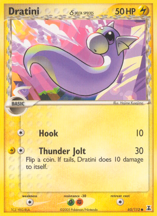 Dratini δ Pokemon card (65/113, Delta Species)