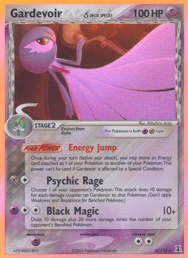 Gardevoir δ Pokemon card (6/113, Delta Species)