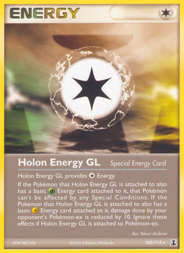 Holon Energy GL Pokemon card (105/113, Delta Species)