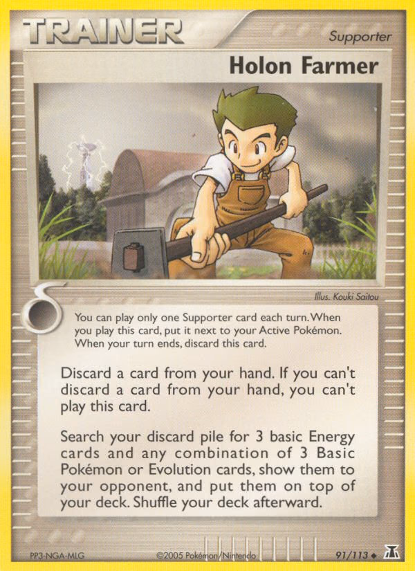 Holon Farmer Pokemon card (91/113, Delta Species)
